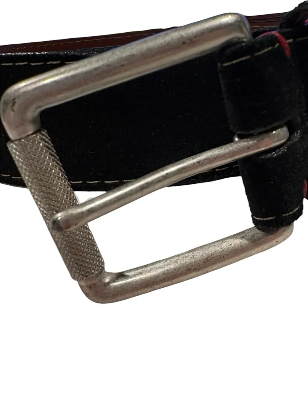Torino Leather - European Sueded Calfskin Belt - Black. Size 40. 54010